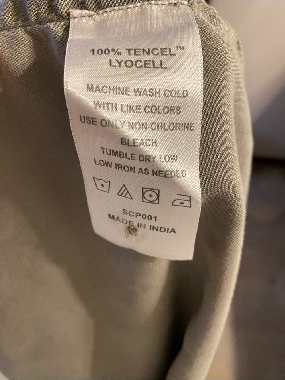 Quince Women’s Tencel Camp Shirt Casual Short-Sleeve Button-Down Olive XL - Picture 7 of 8